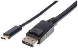 MANHATTAN Kabel USB 3.0 USB-C 3.1 na DisplayPort 4K*60Hz M/M 2 m 152464