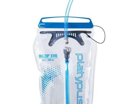 Platypus BIG ZIP Codzienne użytkowanie 3000 ml Polietylen, Silikon Niebieski, Przezroczysty