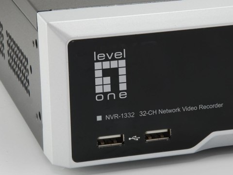 LevelOne NVR-1332 Sieciowy Rejestrator Wideo (NVR) Czarny, Srebrny