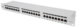 Patchpanel INTELLINET 24-Port Cat6a FTP 1HE 720854 szary