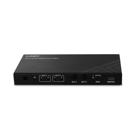 Lindy 38313 przełącznik macierzy Przełącznik matrycowy AV 6,2 W