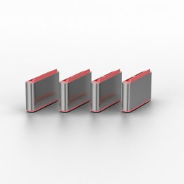 Lindy 40425 bloker portów Blokada portu + klucz USB Type-C Różowy 5 szt.