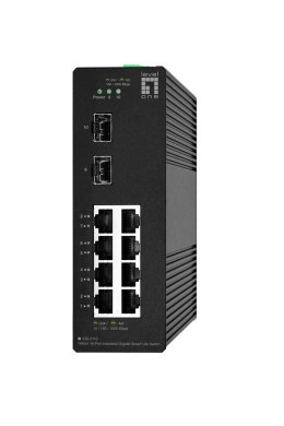 LevelOne IGS-2110 przełącznik sieciowy Zarządzany L2 Gigabit Ethernet (10/100/1000) Czarny