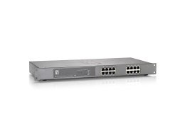 LevelOne FEP-1612 przełącznik sieciowy Nie zarządzany Fast Ethernet (10/100) Obsługa PoE Szary