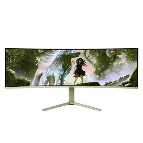 Arozzi Nova 49" Curved monitor komputerowy 124,5 cm (49") 5120 x 1440 px Dual QHD LED Zielony