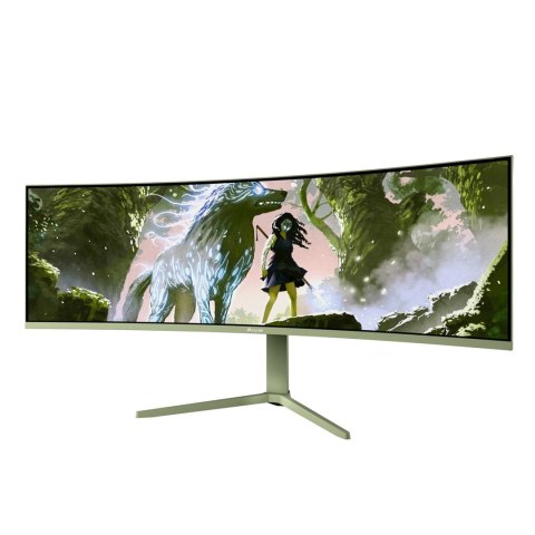 Arozzi Nova 49" Curved monitor komputerowy 124,5 cm (49") 5120 x 1440 px Dual QHD LED Zielony