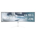 Arozzi Nova 49" Curved monitor komputerowy 124,5 cm (49") 5120 x 1440 px Dual QHD LED Biały