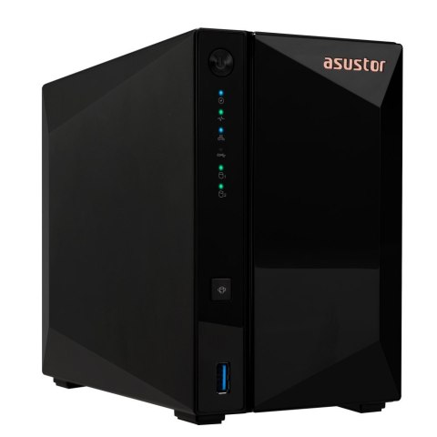 NAS Asustor AS3302T v2; Tower; 2x (3.5" SATA HDD/ 2.5" SSD); Realtek RTD1619B, 2GB DDR4, 1x 2.5GbE, 3x USB 3.2