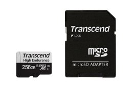 SD microSD Card 256GB Transcend SDXC USD350V w/adapter