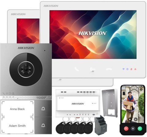 Zestaw wideodomofonowy Hikvision 2-wire DS-KIS705EY/2Monitors