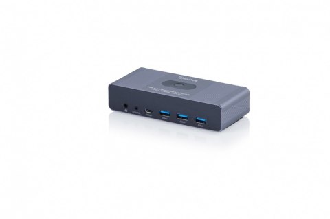Digitus Przełącznik / Switch KVM HDMI 2x2 | UHD 4K@60Hz | 3x USB-A 3.1 Gen1 | 1x USB-C USB 3.1 Gen1 | Audio | Core Line
