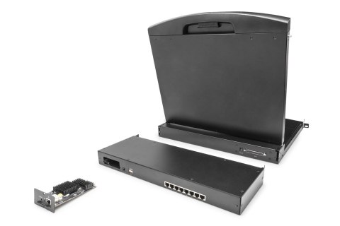Digitus Przełącznik modułowy KVM Cat.5, 8-portowy