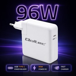 Qoltec Ładowarka 96W | USB-C 3.0 | 5-20V | 3-4.8A