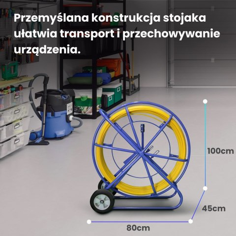 Extralink Pilot do przeciągania kabli Pilot 8mm 150m włókno szklane FRP, śr. 8mm, dł. 150m, żółty