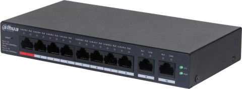 Dahua Technology DH-CS4010-8GT-110 przełącznik sieciowy Zarządzany L2 Gigabit Ethernet (10/100/1000) Obsługa PoE Czarny