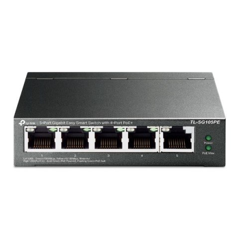 Switch TP-Link TL-SG105PE Zarządzany L2 Gigabit Ethernet (10/100/1000) Obsługa PoE Czarny