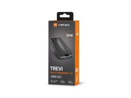 Natec Powerbank TREVI Slim Q V2 2xUSB-A 18W 1xUSB-C 20W