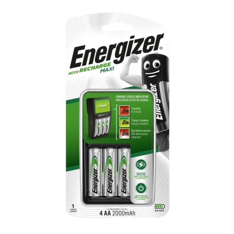 Energizer Ładowarka do akumulatorków MAXI + POWER PLUS AA / 4SZT (2000 mAh)