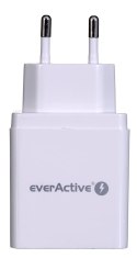 Ładowarka sieciowa everActive SC-300 (USB; kolor biały)