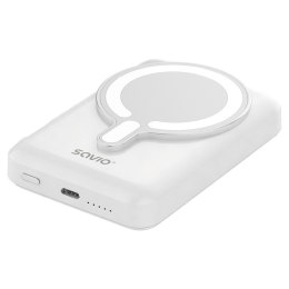 Savio Powerbank 10000 mah magnetyczny biały BA-13