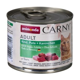 ANIMONDA Carny Adult wołowina, indyk i królik - mokra karma dla kota - 200g