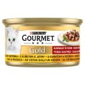 GOURMET GOLD Kurczak i wątróbka w sosie 85g