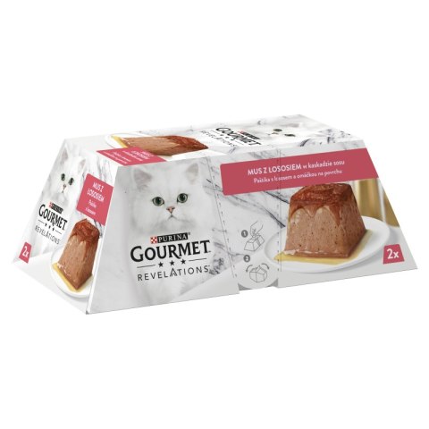 PURINA Gourmet Revelations Łosoś - mokra karma dla kota - 2x57 g