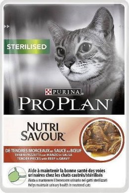 Purina Pro Plan Cat Sterilised Wołowina - mokra karma dla kota - 85 g