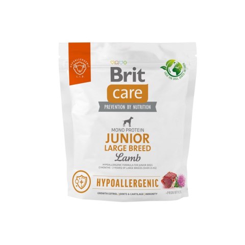 Brit Care Hypoallergenic Junior Large Breed Lamb - sucha karma dla psa - 1 kg