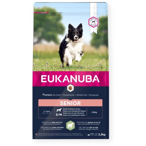 EUKANUBA Mature & Senior Lamb & Rice - karma dla starszych psów - 2,5 kg