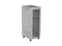 SZAFA INSTALACYJNA RACK STOJĄCA 19" 32U 600X800 SZARA DRZWI PRZESZKLONE LCD LANBERG (FLAT PACK) V2
