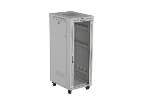 SZAFA INSTALACYJNA RACK STOJĄCA 19" 32U 600X800 SZARA DRZWI PRZESZKLONE LCD LANBERG (FLAT PACK) V2