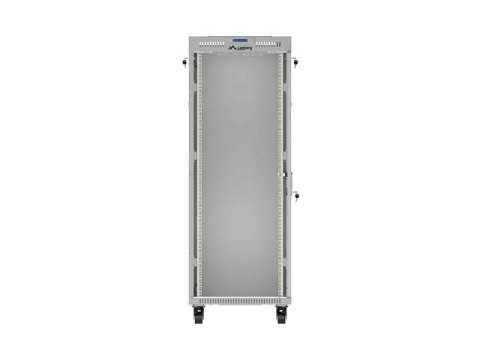 SZAFA INSTALACYJNA RACK STOJĄCA 19" 32U 600X800 SZARA DRZWI PRZESZKLONE LCD LANBERG (FLAT PACK) V2