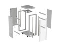 SZAFA INSTALACYJNA RACK STOJĄCA 19" 32U 600X800 SZARA DRZWI PRZESZKLONE LCD LANBERG (FLAT PACK) V2