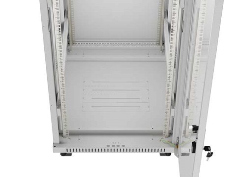 SZAFA INSTALACYJNA RACK STOJĄCA 19" 32U 600X800 SZARA DRZWI PRZESZKLONE LCD LANBERG (FLAT PACK) V2