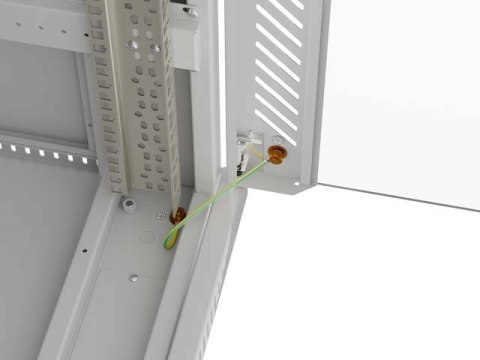 SZAFA INSTALACYJNA RACK STOJĄCA 19" 32U 600X800 SZARA DRZWI PRZESZKLONE LCD LANBERG (FLAT PACK) V2