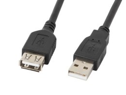 Kabel Lanberg CA-USBE-10CC-0030-BK (USB 2.0 Męski - USB 2.0 Żeński; 3m; czarny)