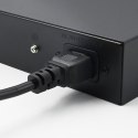 Qoltec Przełącznik sieciowy SWITCH Gigabit Ethernet | 24x RJ45 | 2x SFP | 1000 Mb/s