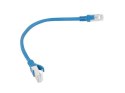 Kabel UTP Lanberg PCU5-10CC-0025-B (RJ45 - RJ45 ; 0,25m; UTP; kat. 5e; kolor niebieski)