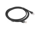 Patchcord UTP Lanberg PCU6-10CC-0200-BK (RJ45 - RJ45 ; 2m; UTP; kat. 6; kolor czarny)