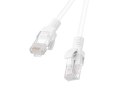 Patchcord U/UTP Lanberg PCU6-10CC-0100-W (RJ45 - RJ45 ; 1m; UTP; kat. 6; kolor biały)