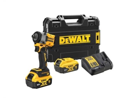 DEWALT 18V XR KOMPAKTOWY KLUCZ UDAROWY 1/2" 2X5Ah