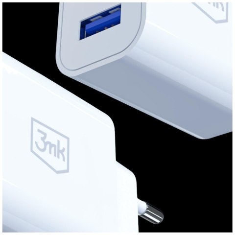 3MK Ładowarka sieciowa 10W 2xUSB-A 2,4A FlowPower biała