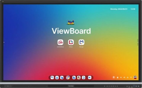 Viewsonic IFP5551 Display tablica interaktywna 139,7 cm (55") 3840 x 2160 px Ekran dotykowy Czarny