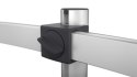 Durable 508523 uchwyt / stojak do monitorów 68,6 cm (27") Biurko Srebrny