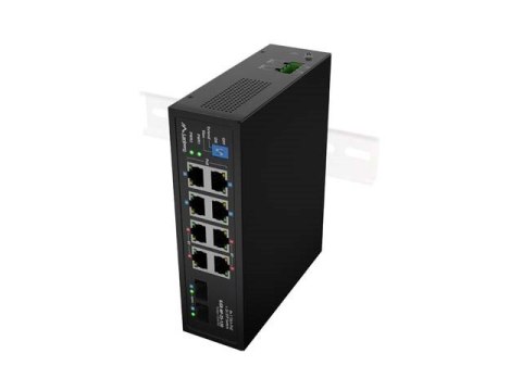 SWITCH LANBERG ILGE-8P-2S-120 LIGHT INDUSTRIAL POE 4XBT 4XAT 2XSFP DIN GIGABIT ETHERNET