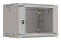 LANBERG SZAFA INSTALACYJNA RACK WISZĄCA 19" 6U 540X350 SZARA DRZWI PRZESZKLONE (FLAT PACK)