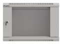 LANBERG SZAFA INSTALACYJNA RACK WISZĄCA 19" 6U 540X350 SZARA DRZWI PRZESZKLONE (FLAT PACK)