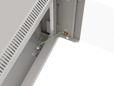 LANBERG SZAFA INSTALACYJNA RACK WISZĄCA 19" 6U 540X350 SZARA DRZWI PRZESZKLONE (FLAT PACK)