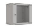 LANBERG SZAFA INSTALACYJNA RACK WISZĄCA 19" 9U 540X350 SZARA DRZWI PRZESZKLONE (FLAT PACK)